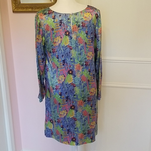 J. PETERMAN floral silk dress - Picture 3 of 5